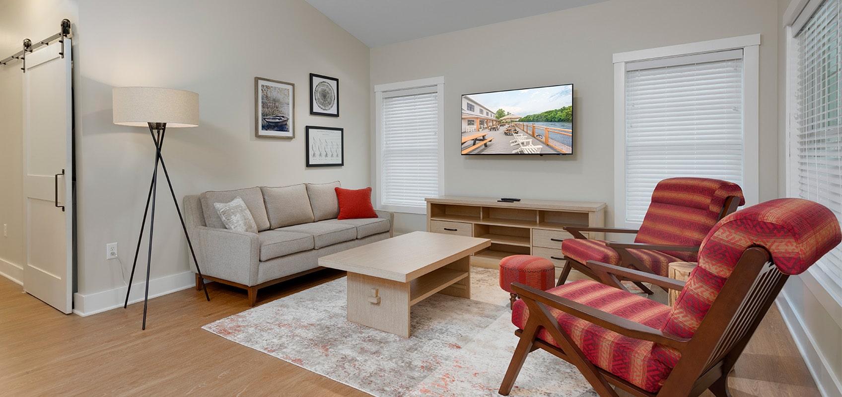 esthetic  living room in cottage