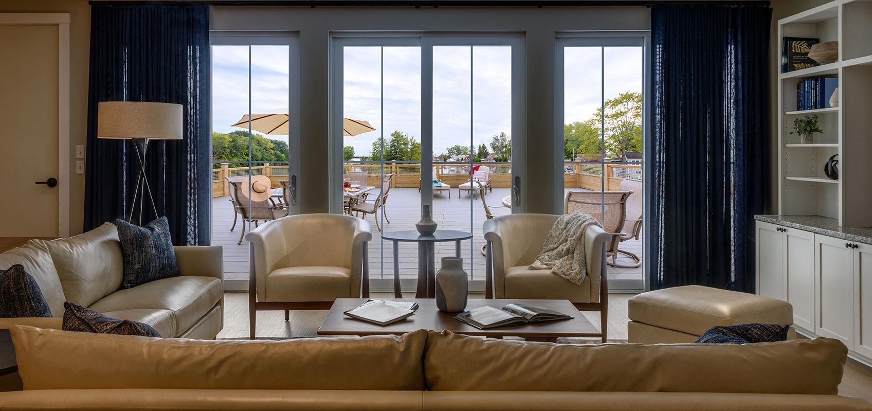 View of the deck from the Admiral's Quarters