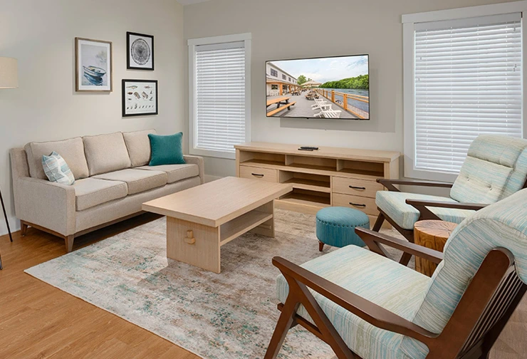 2-Bedroom Cottages Living Area