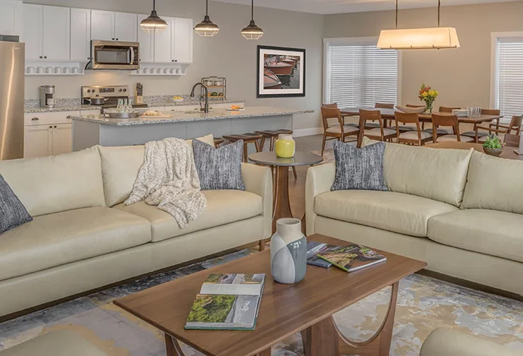 Admiral's Quarters Living Dining Area