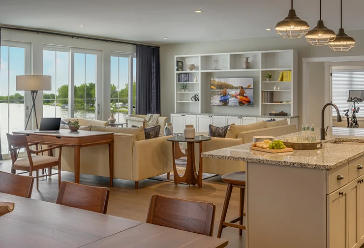 Admiral's Quarters Living and Dining Area
