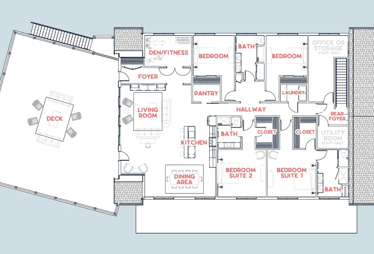 Admiral's Quarters Floorplan