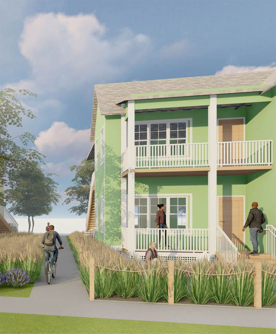 Rendering of 2-bedroom cottage at The Cove at Sylvan Beach