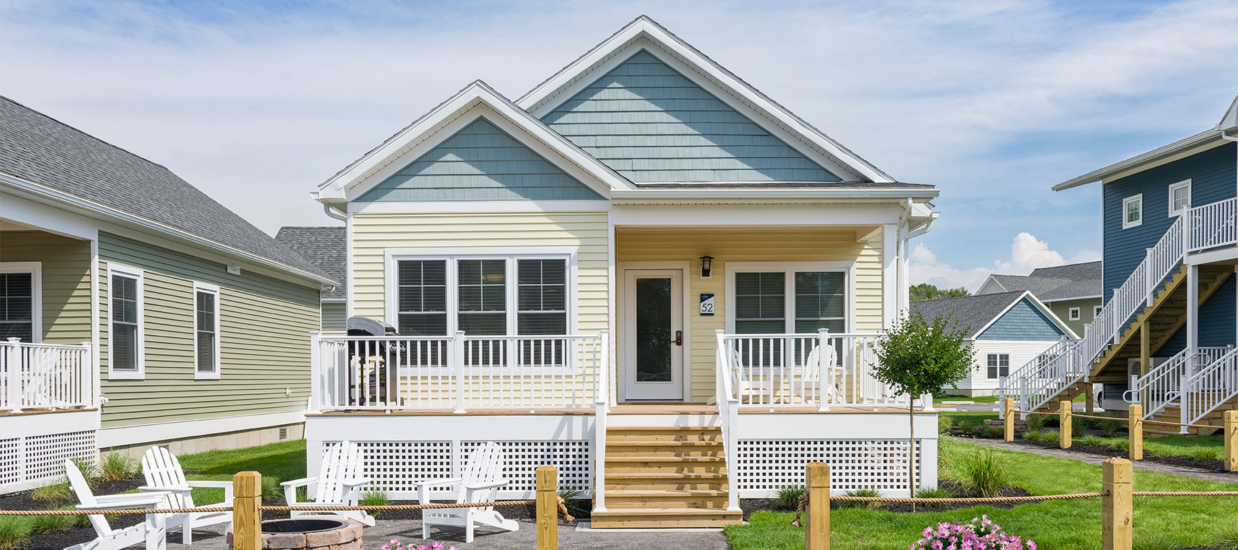 Exterior of cottage at the cove