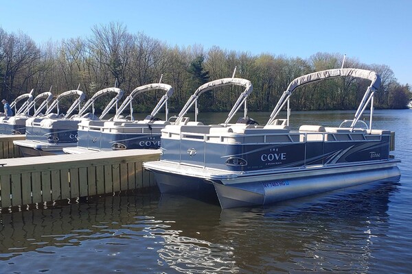 Pontoon Boats At The Cove