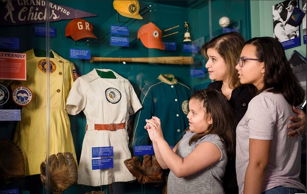Family Enjoys Baseball Hall of Fame Exhibit